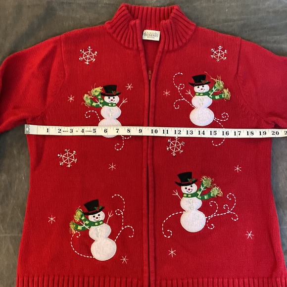 Vintage Christmas snowman sweater - Picture 8 of 11